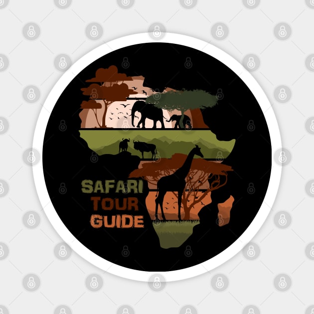 Safari Tour Guide Magnet by Nerd_art